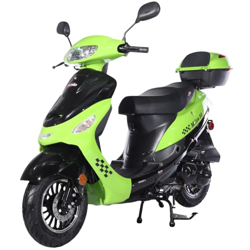 Black 50 Moped with 10" Aluminum Wheels H1871