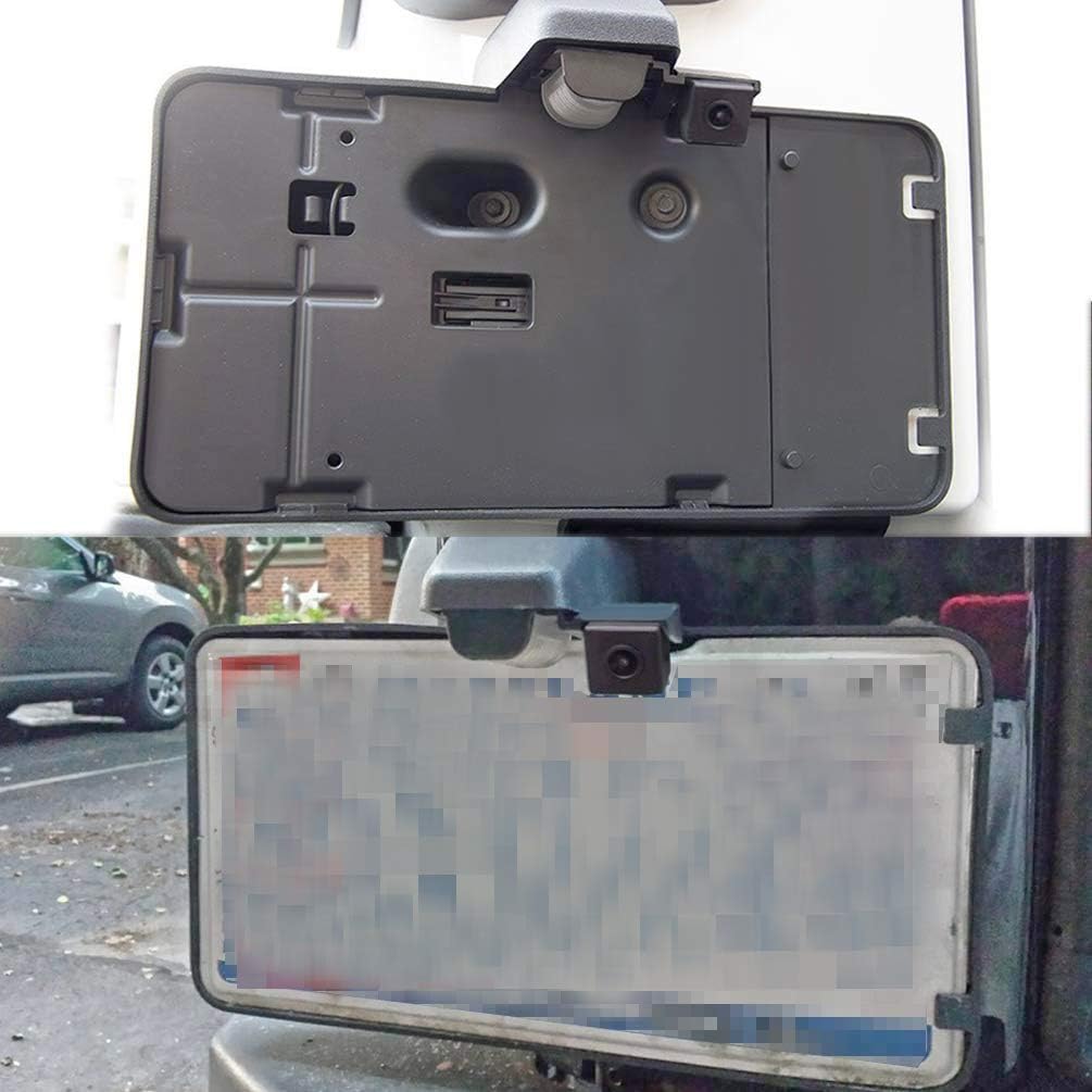 Rear License Plate Holder Frame Bracket & Backup Rear View Reverse Camera J61414