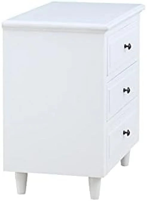 3 Drawer Nightstand Bedside Table with Hidden Space O733