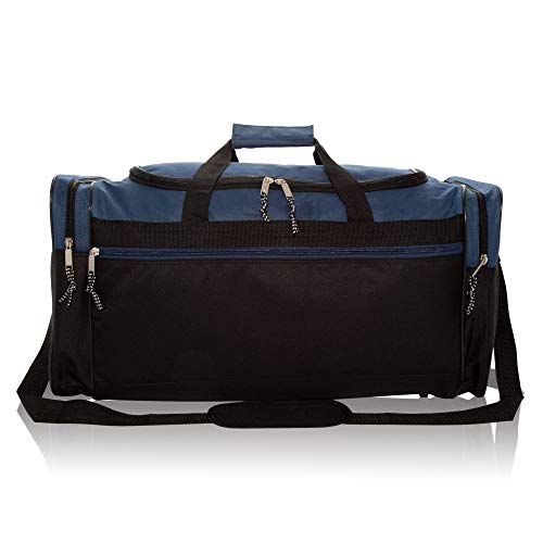 Gray and Black 25" Extra Large Travel Duffle Bag Z24366