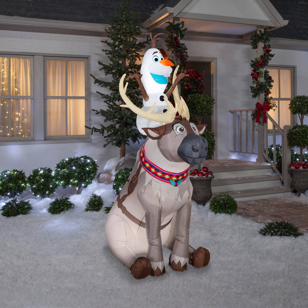 Inflatable Olaf Sitting on Sven C5721