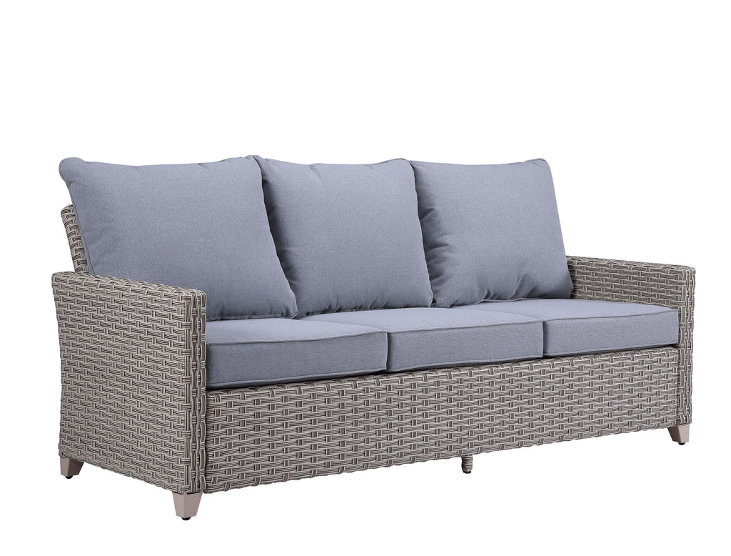 Gray Fabric Patio Sofa Set J372