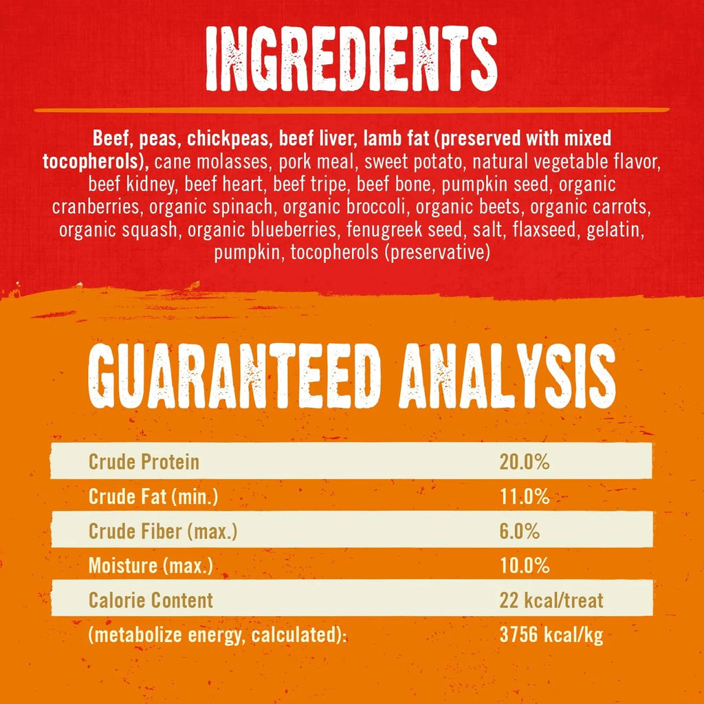 Freeze-Dried Raw Coated Grain Free Dog Biscuits 9 oz Bag Q49385