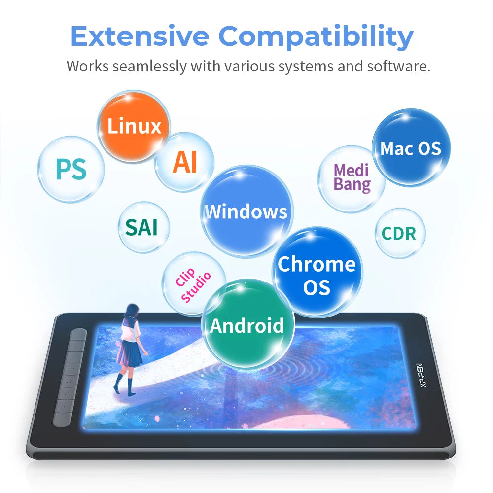 Pink 11.9in Graphics Display Digital Tablet N34869