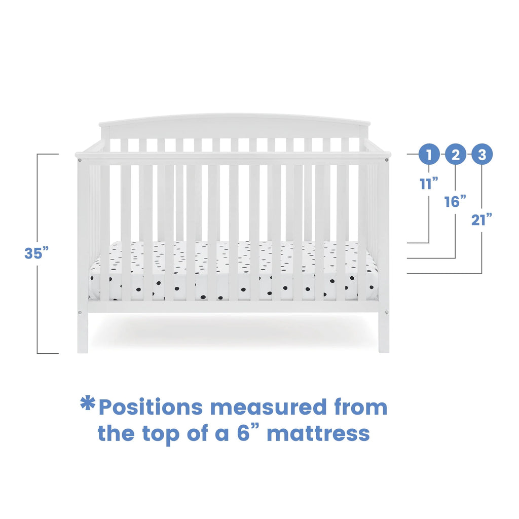 6-in-1 Convertible Baby Crib S791