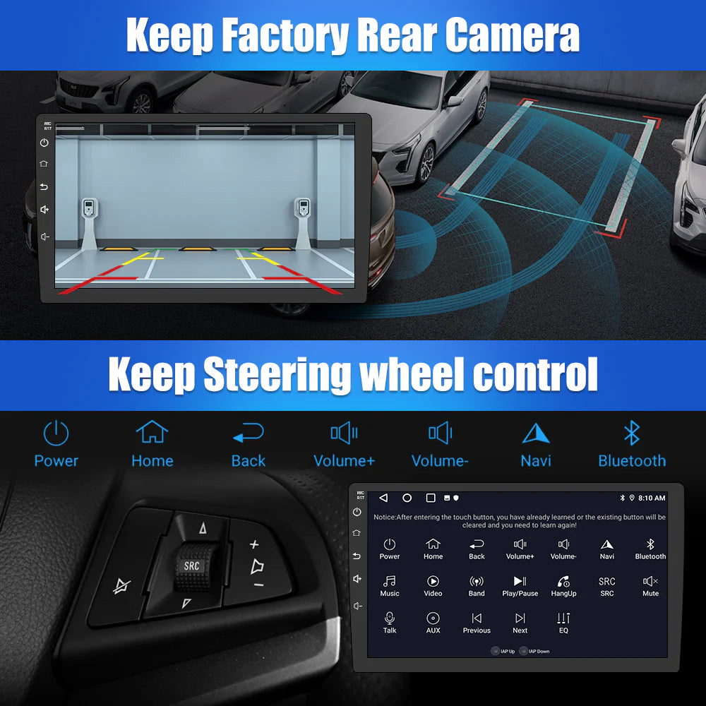 9 inch Touch Screen Car Radio Stereo with Apple Carplay Android Auto C732