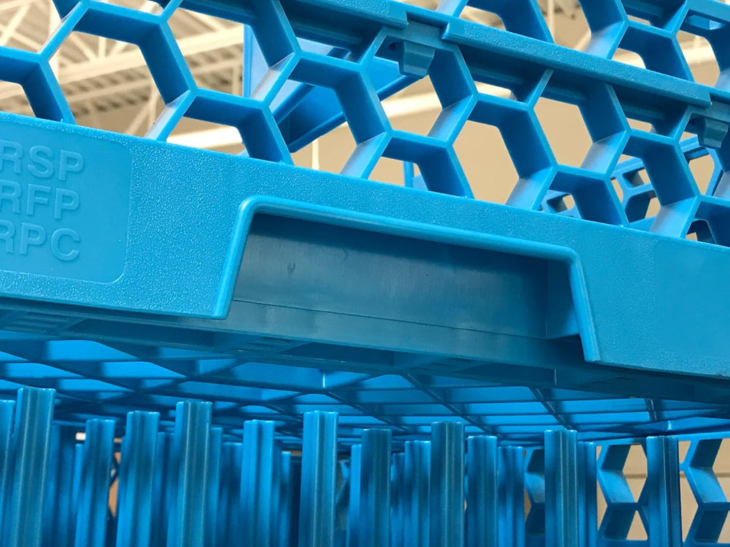 20 Compartment Glass Rack with 1 Extender, Blue (Pack of 4) Z412366