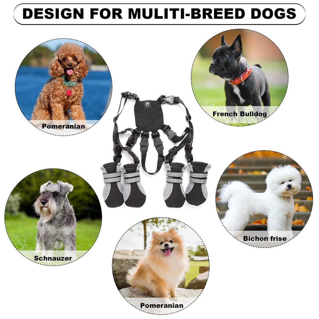 Dog Boots with Anti-Lost Design, Buckle Straps, and Weatherproof G630026