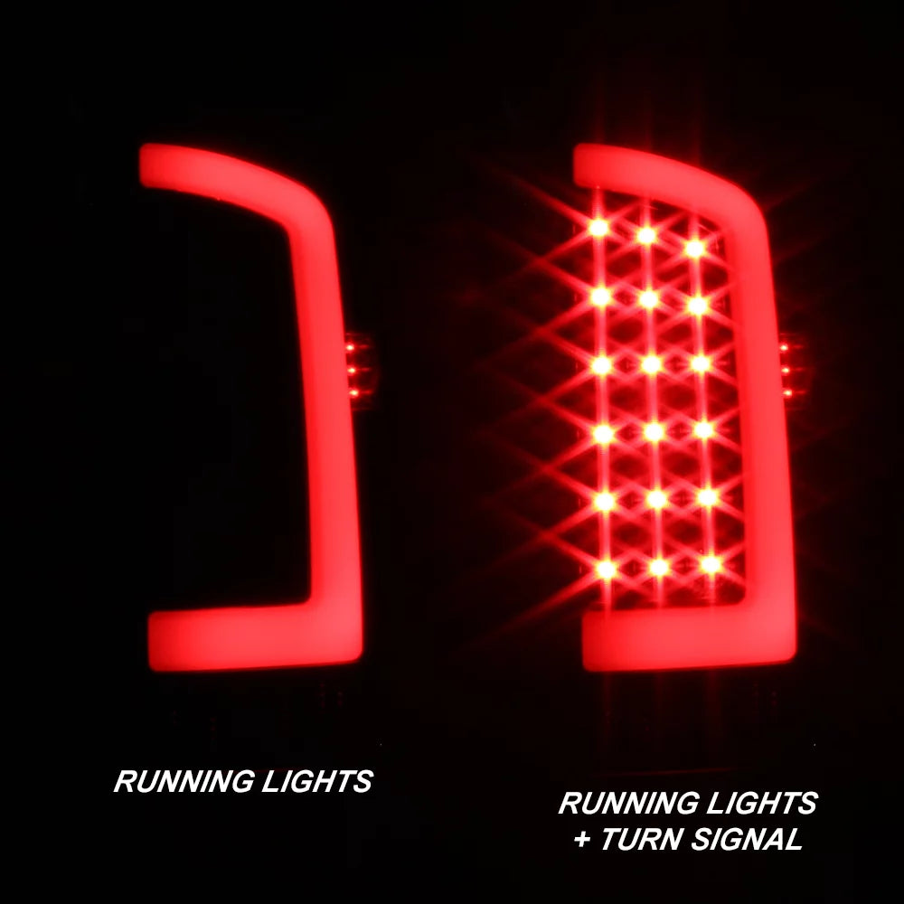 Black LED Tail Brake Light Lamp Assembly C6085
