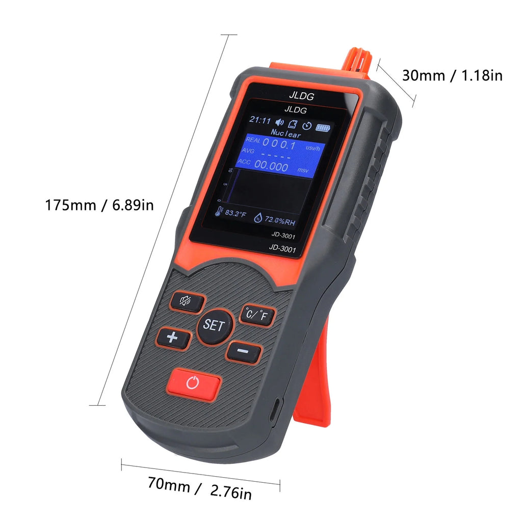 Multifunctional Geiger Counter and Electromagnetic Radiation Detector with Temperature and Humidity Measurement Q8000