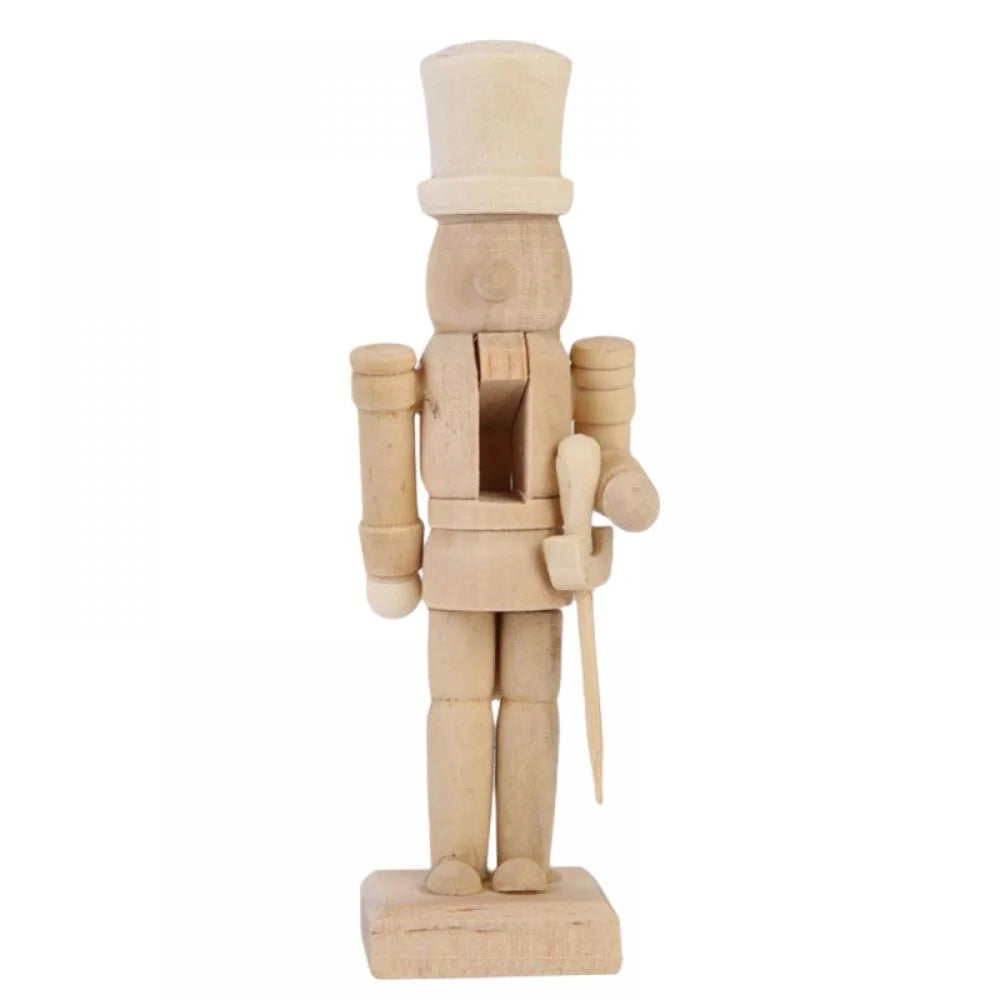 6 Set Unfinished Wooden Nutcracker Figures N190