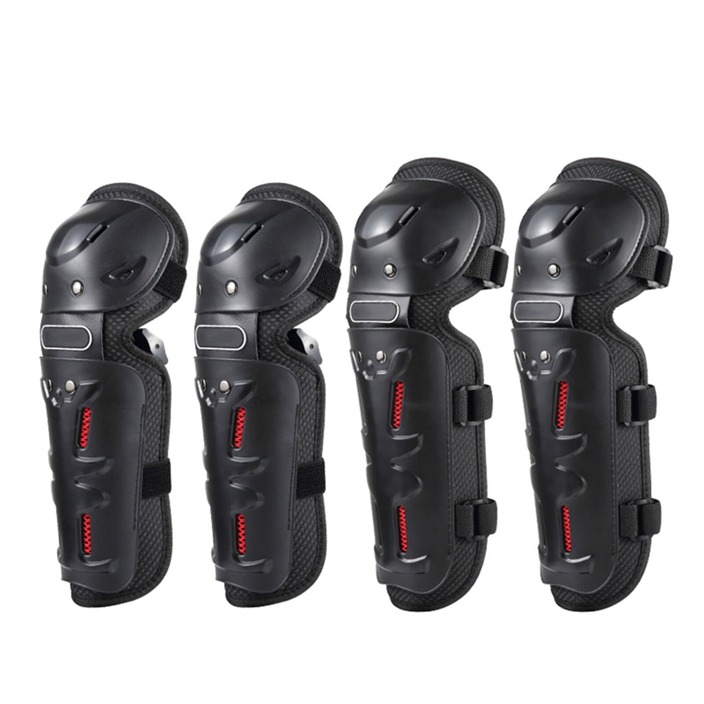 4PCs Cycling Knee Brace and Elbow Guards Protective Pads E521