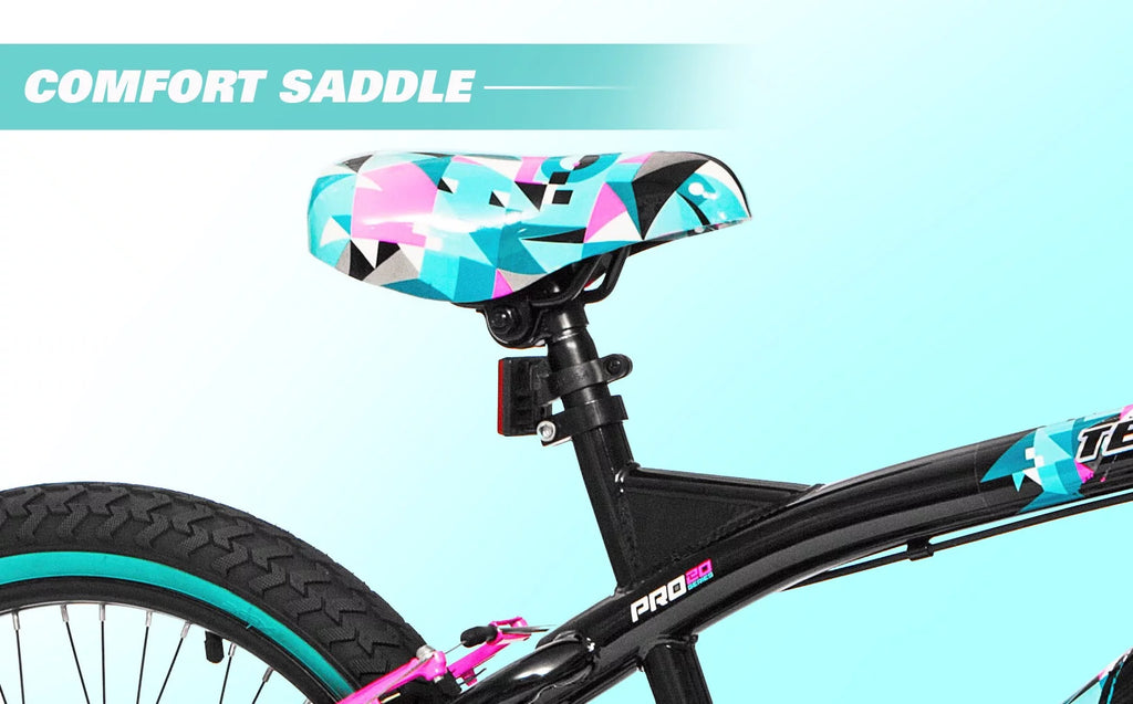 20 Girl's Black Aqua Bicycles E701560
