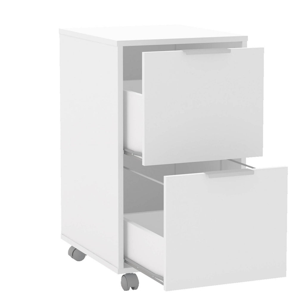 White 2 Drawer File Cabinet G402306