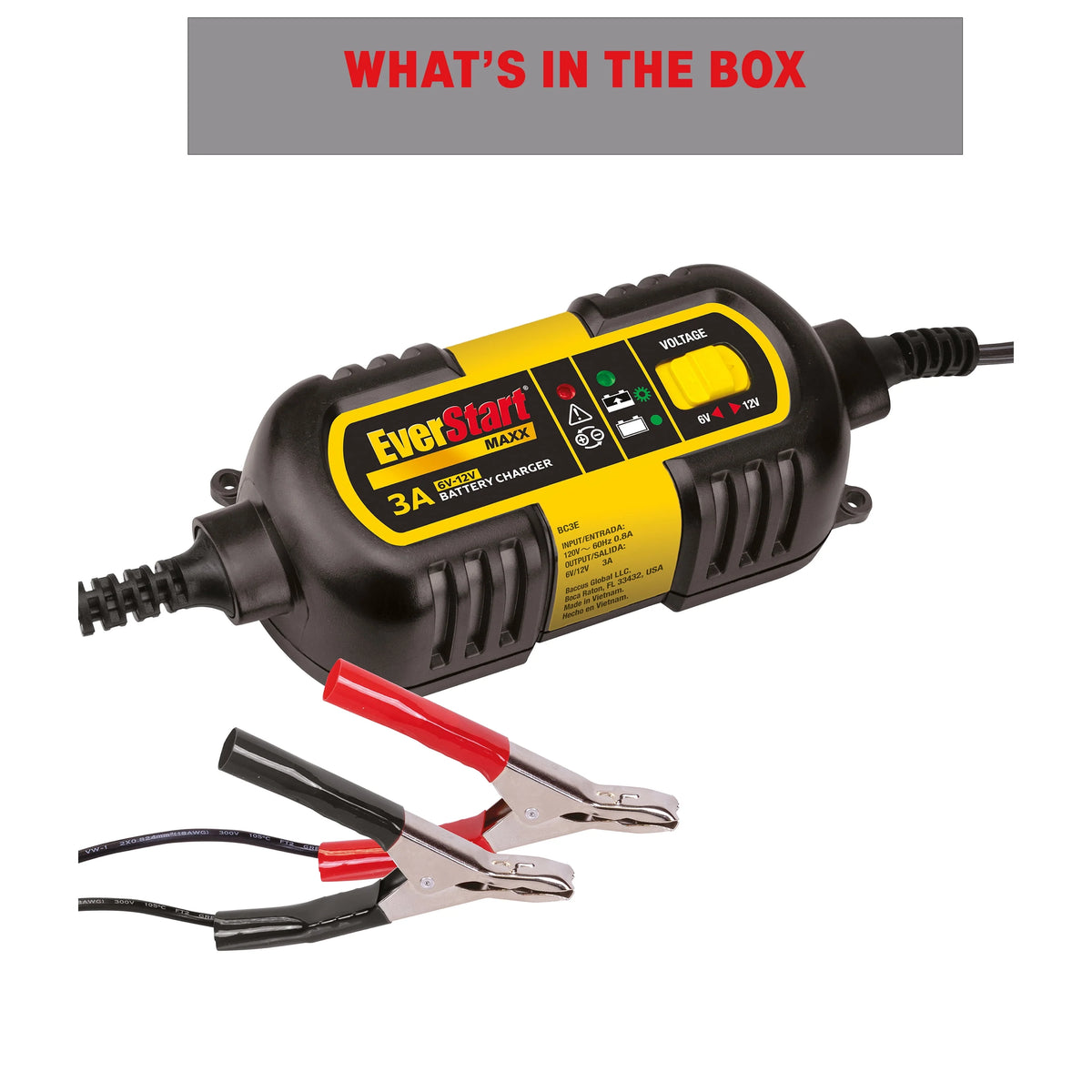 3 Amp 6V/12V Automotive Battery Charger I554400