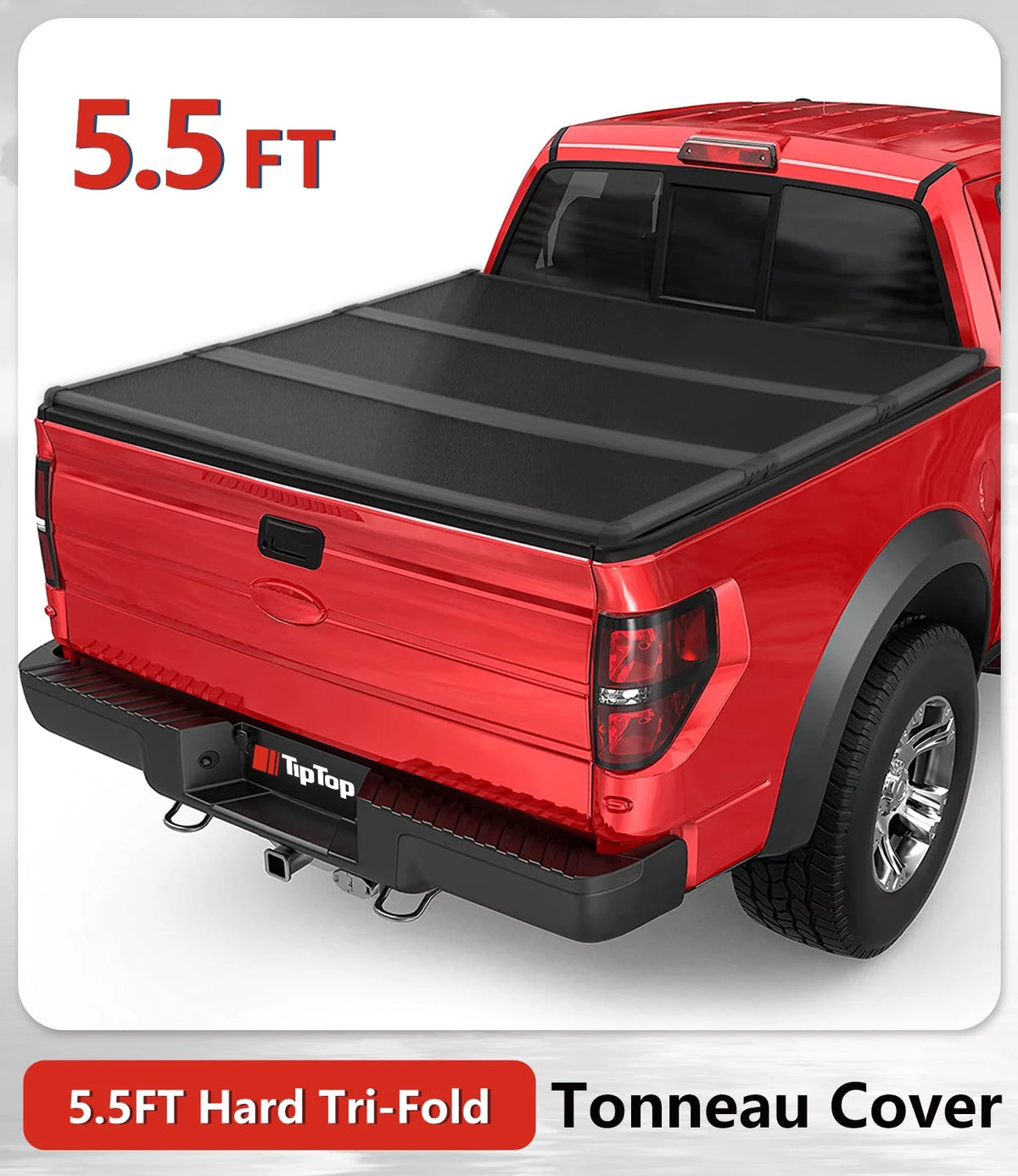 Tri-Fold Hard Tonneau Cover Truck Bed FRP On Top 5.5ft Bed G762