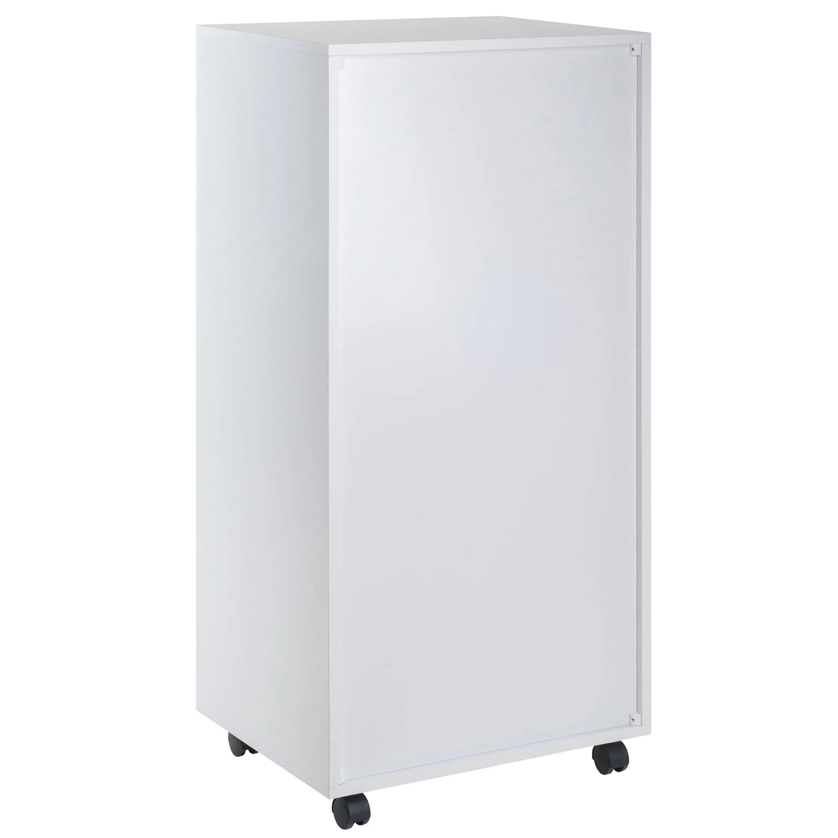 White 5 Drawer Rolling Wood Dresser X180323