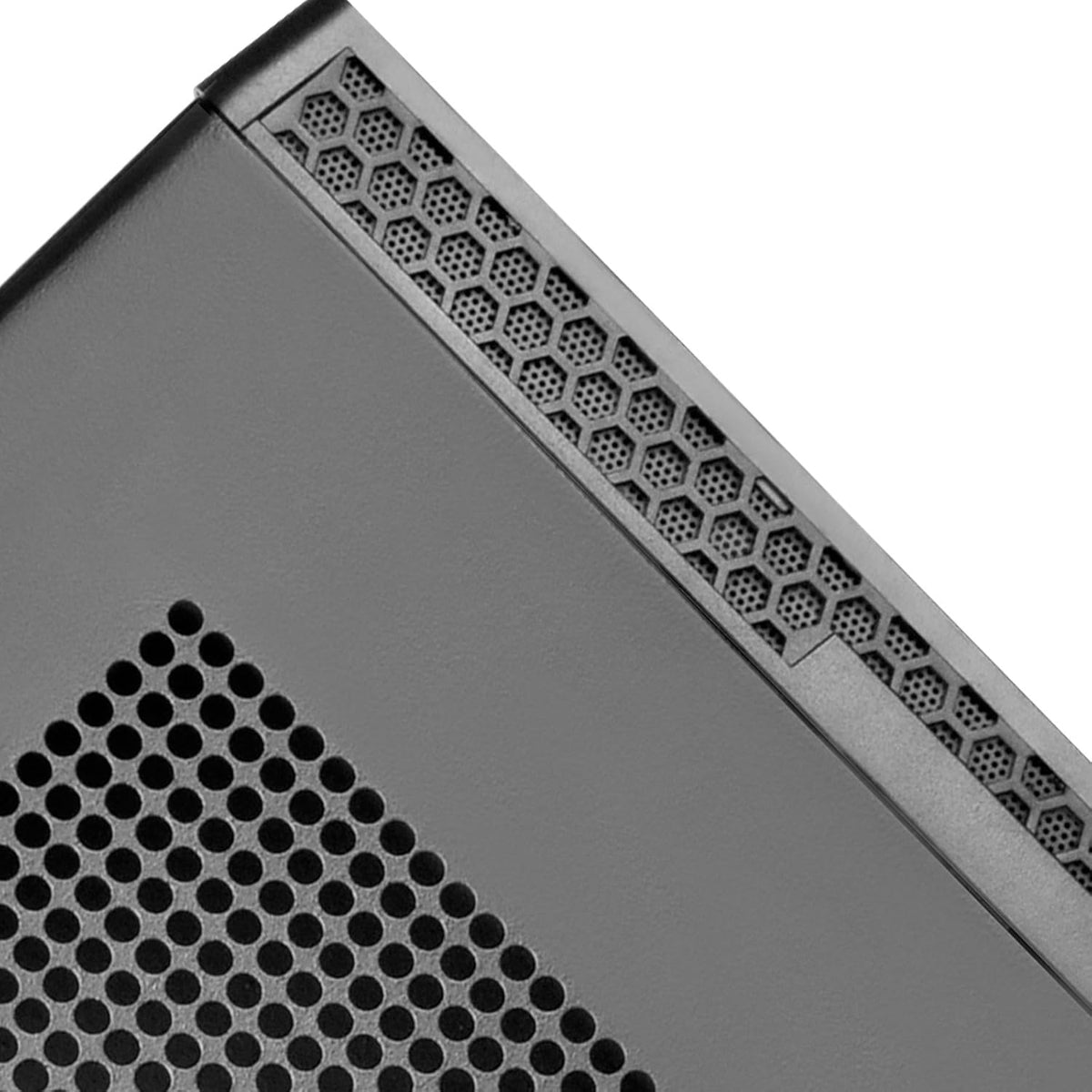 Black Ultra Compact Mini-ITX Computer Case with Mesh Front Panel L7522