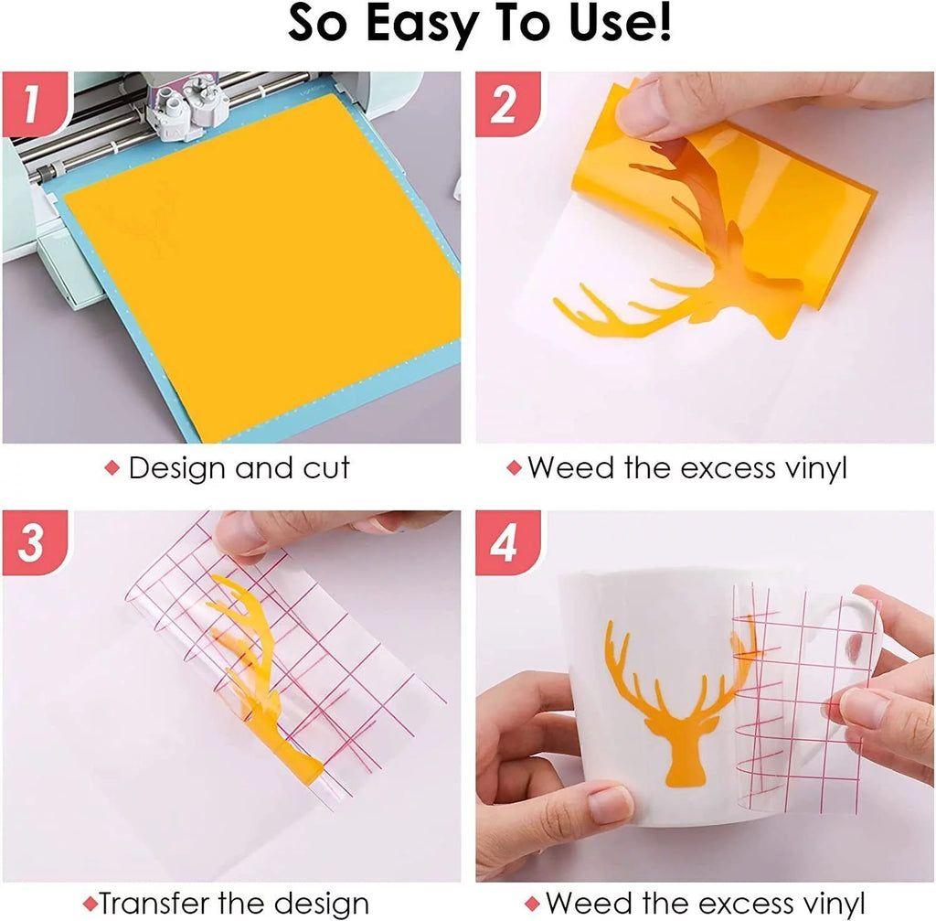 100 Pack 12"x12" Permanent Adhesive Vinyl C9624
