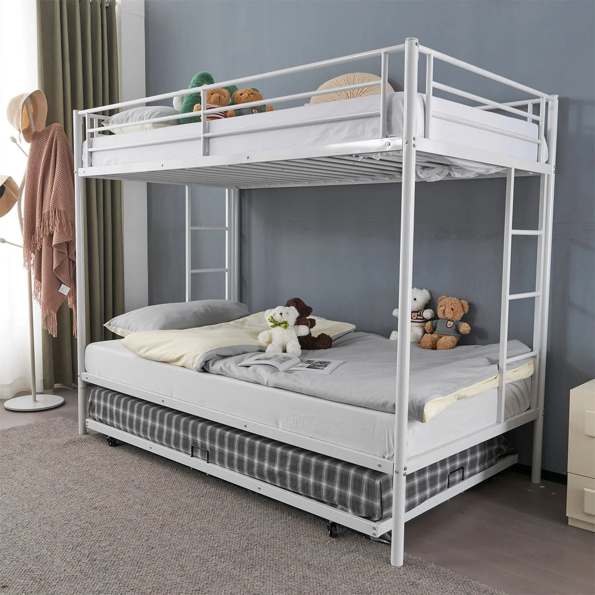Twin over Twin Steel Bunk Beds P454725