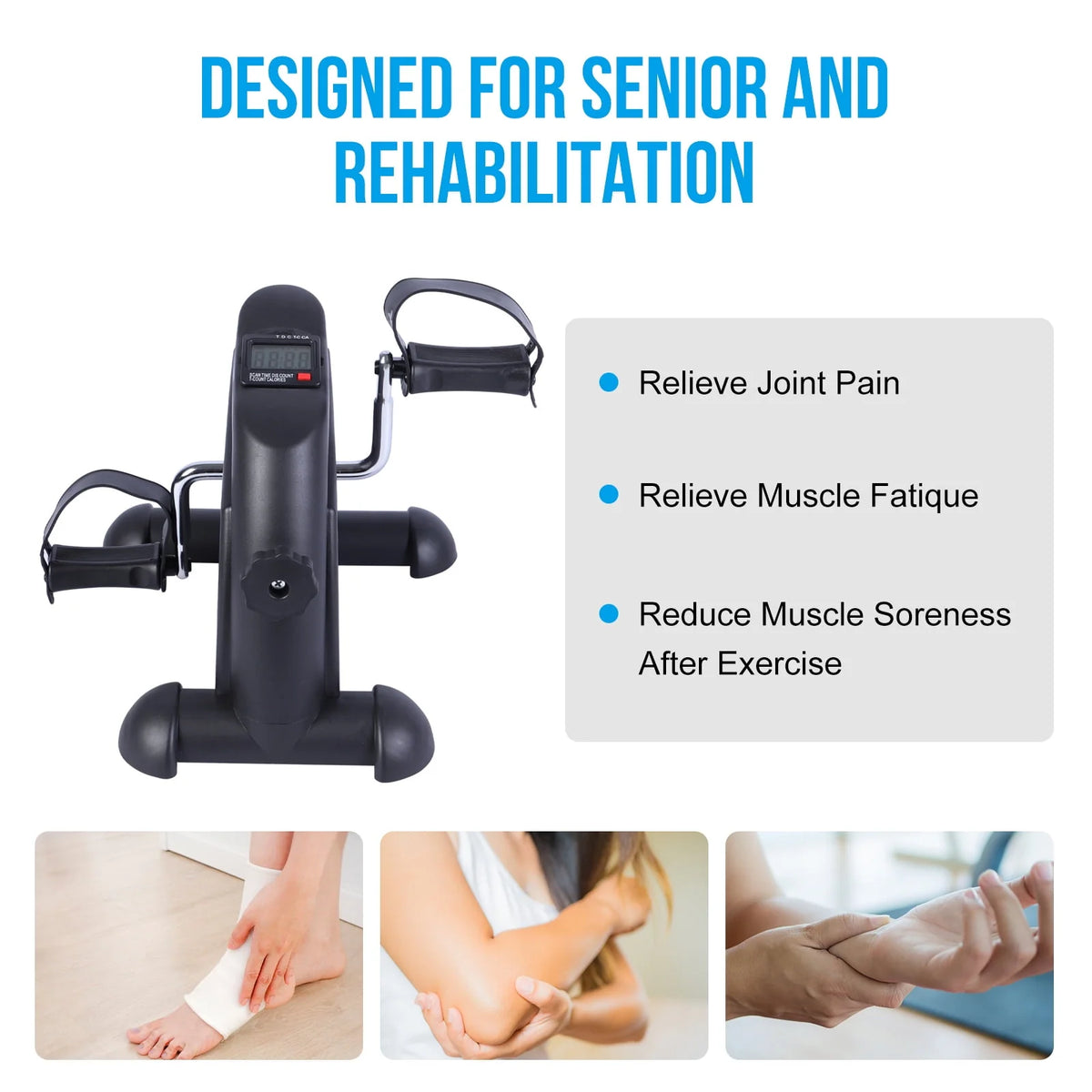 Mini Multi-Functional Stepper Exercise Bike with LCD Screen G9350