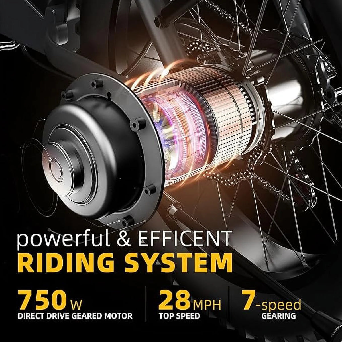 Electric Bike 750W Motor 20 Fat Tire 48V 15Ah Battery K44554