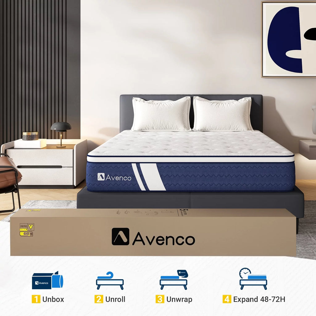 Queen Gel Memory Foam Pocket Spring Hybrid Mattress G559958
