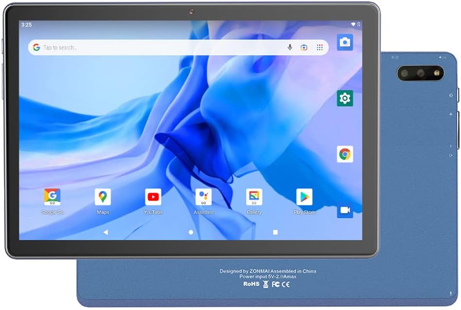 10 Inch 5G WiFi Tablet PC with Quad-Core Processor 4GB RAM 64GB ROM C8974