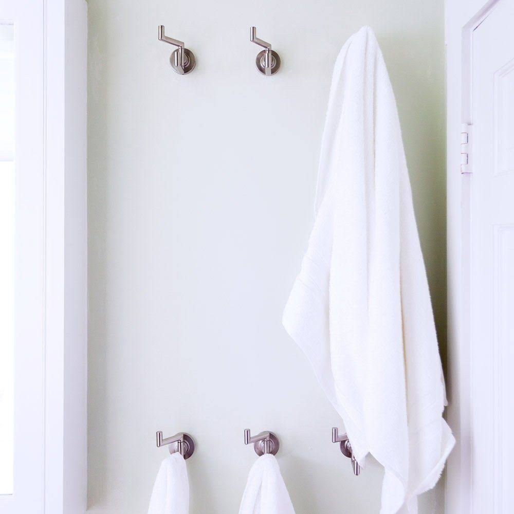 Brushed Nickel Double Robe Hook E995170