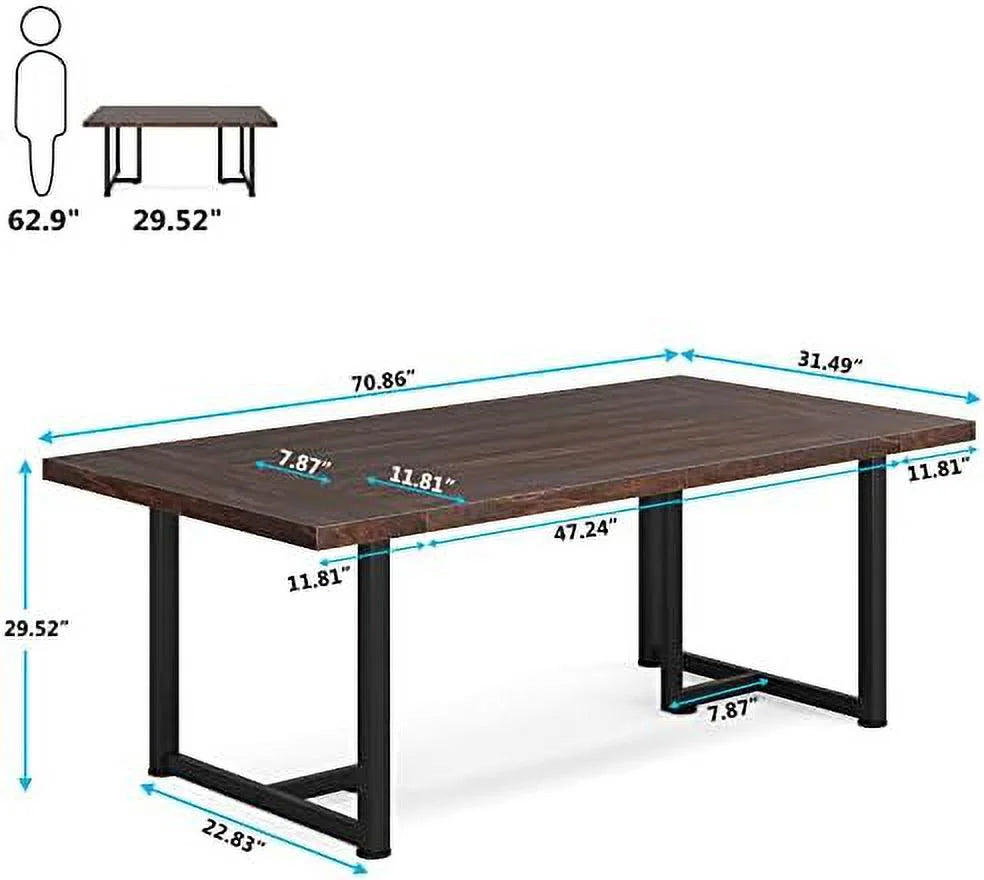 Brown Wooden Executive Desk B338