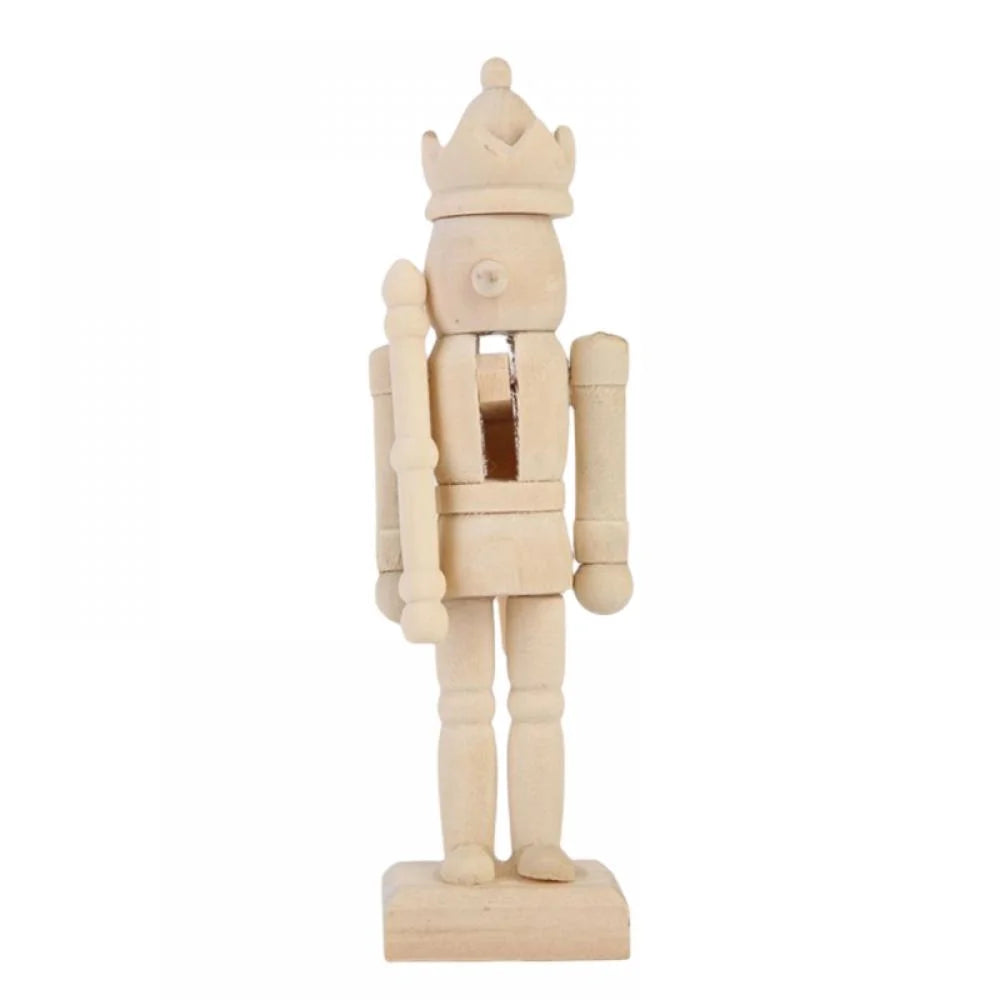 6 Set Unfinished Wooden Nutcracker Figures N190