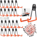 20 Pcs Heavy Duty Wall Mount Utility Hooks with Anti-Slip Coating E185