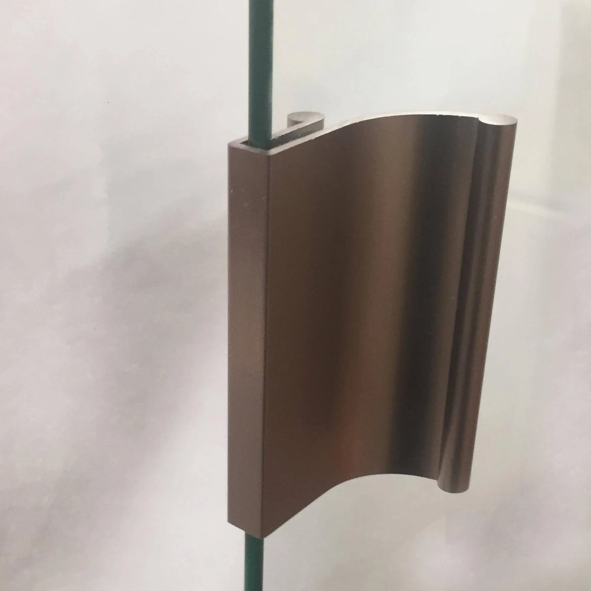 52-in to 56-in Frameless Oil-Rubbed Bronze Sliding Shower Door E604949