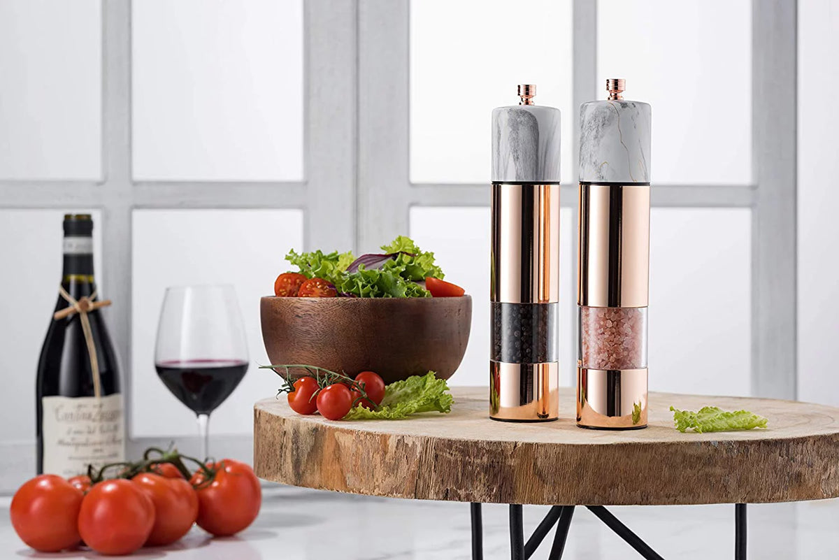 Salt and Pepper Grinder Set with Ceramic Mechanism D801