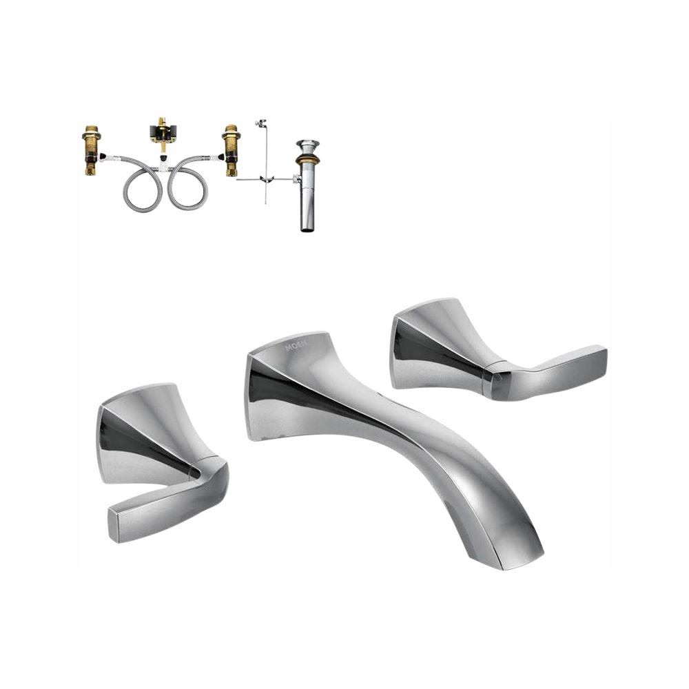 2-Handle Wall-Mount Bathroom Faucet in Chrome I60713