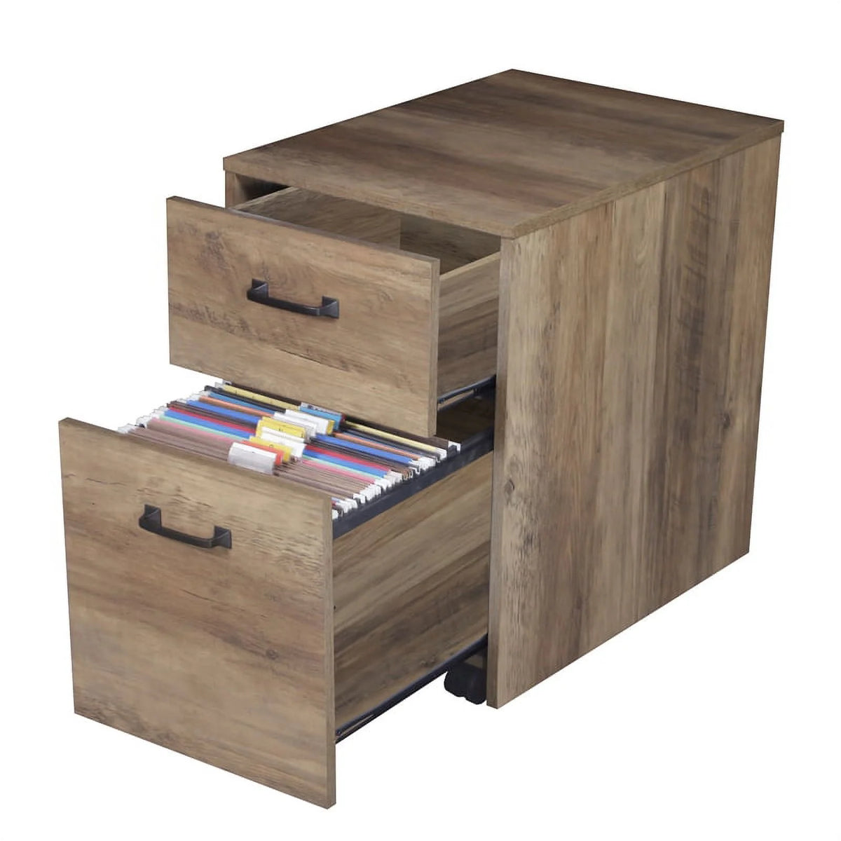 Rustic Oak Finish Mobile File Cabinet I674942