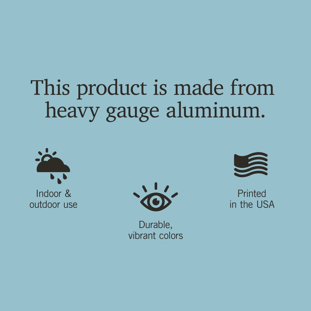 12x18 Aluminum Metal Sign Decor H80769