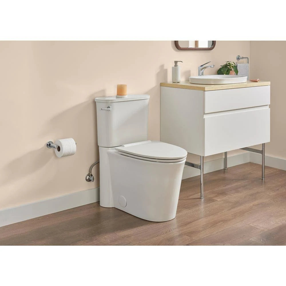 White Double Drawer Bath Vanity Cabinet N140473