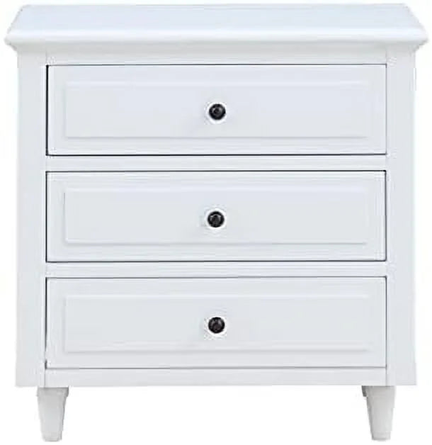 3 Drawer Nightstand Bedside Table with Hidden Space O733