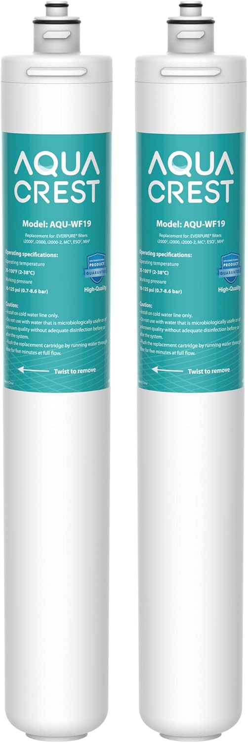 2 Pack Under Sink Water Filter Replacement Cartridge O684364