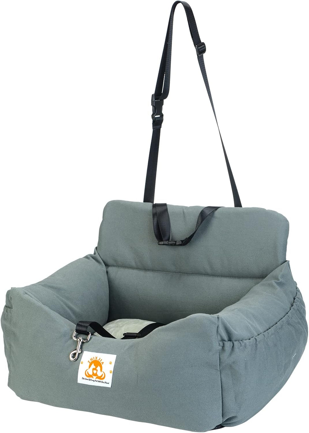 Dog Car Seat with Storage Pocket and Safety Leash S897
