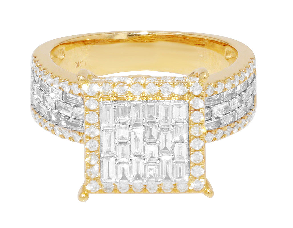 1.3CT Baguette Diamond Ring 10k Gold U412010