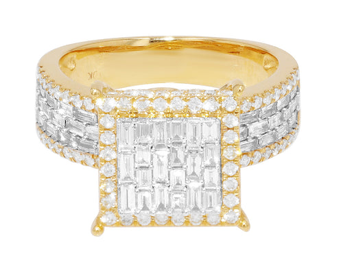 1.3CT Baguette Diamond Ring 10k Gold U412010