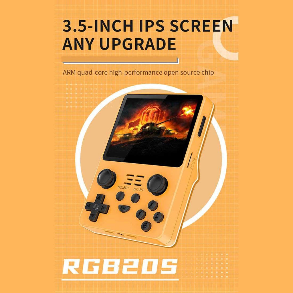 Yellow 3.5 Inch Handheld Game Console K40897