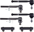 6-Piece Outer Inner Tie Rods and Adjusting Sleeves Z31123