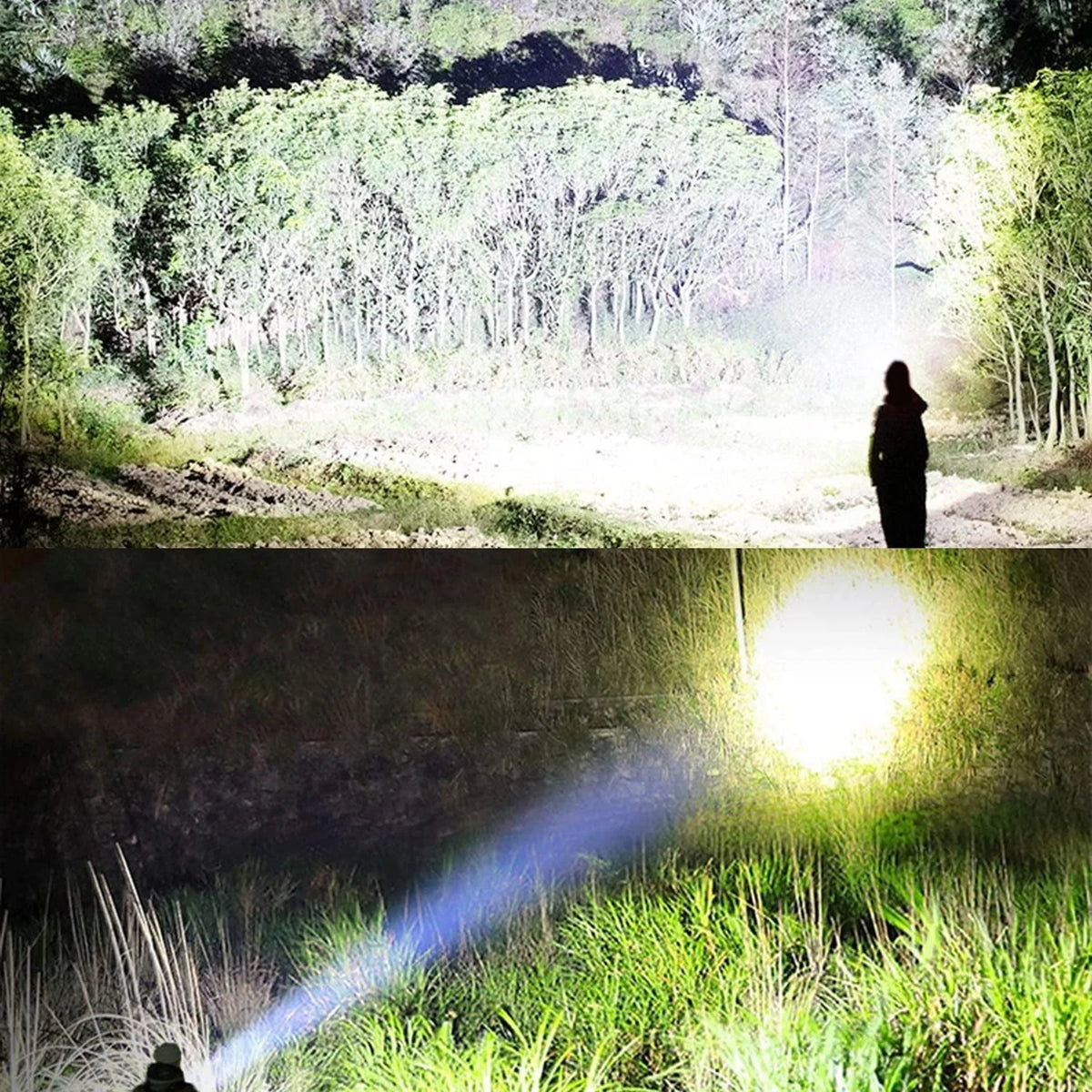 100000 High Lumens Usb Rechargeable Waterproof Flashlight W424176