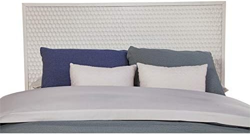 White Pearl California King Wood Headboard W272
