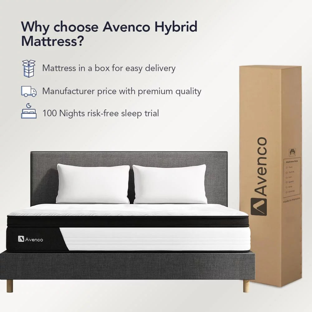 Queen Size 12-Inch Hybrid Memory Foam Innerspring Mattress L61987