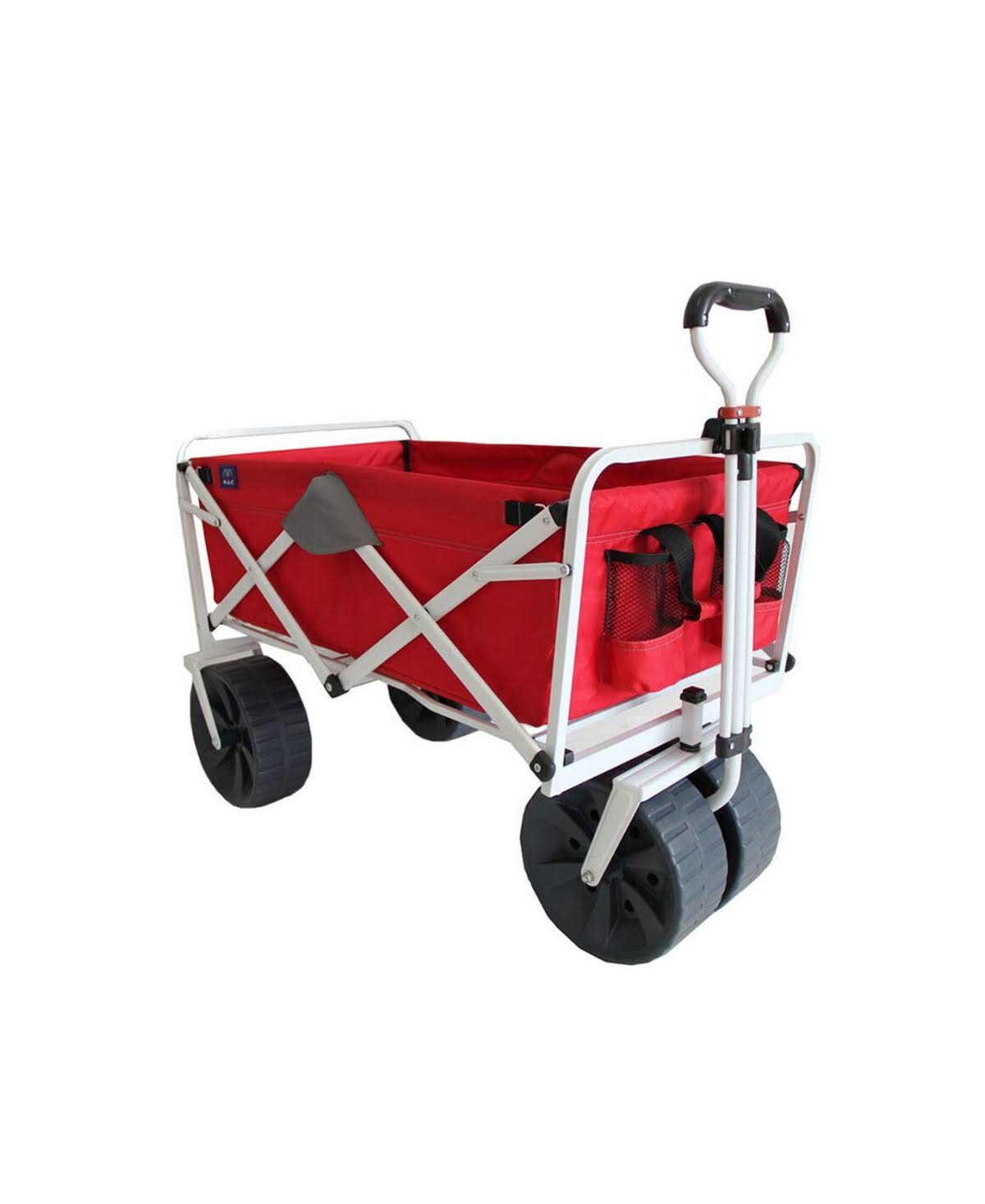 Collapsible Folding All Terrain Beach Wagon Red and Grey V5336