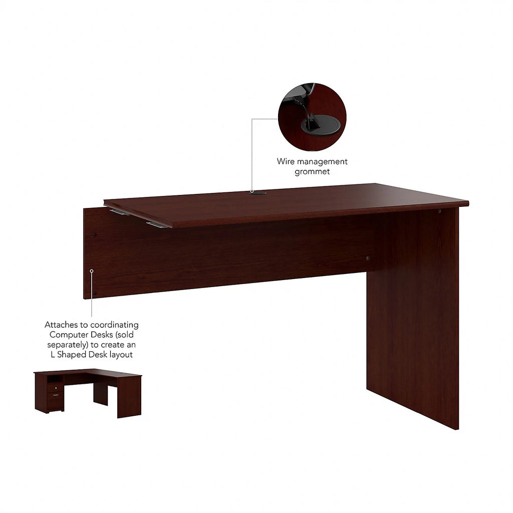 Engineered Wood Desk Return in Harvest Cherry C665